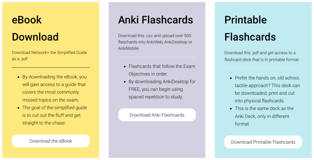 Anki Flashcards for CompTIA Network+ Land Tech Jobs